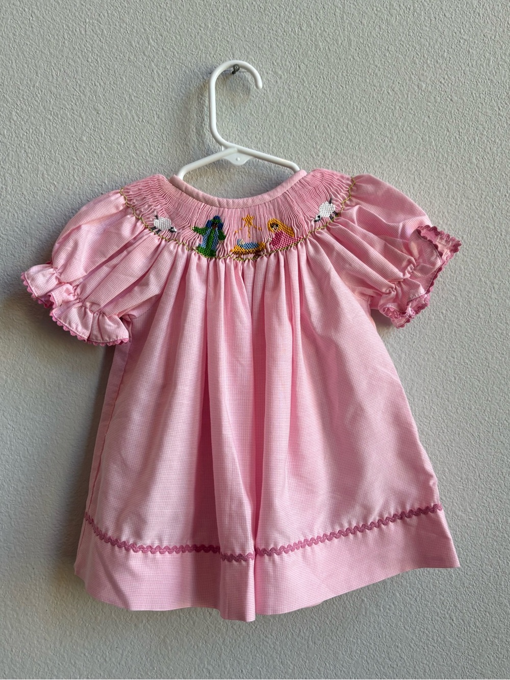 Southern sunshine kids Christmas nativity smock dress 3M